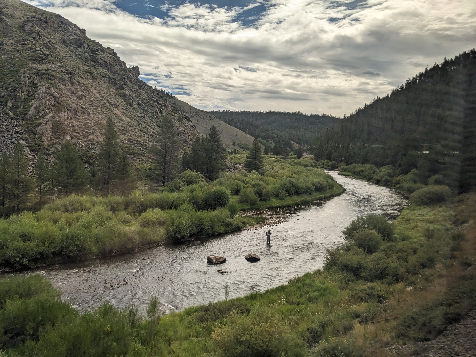 Rivers though mountains.