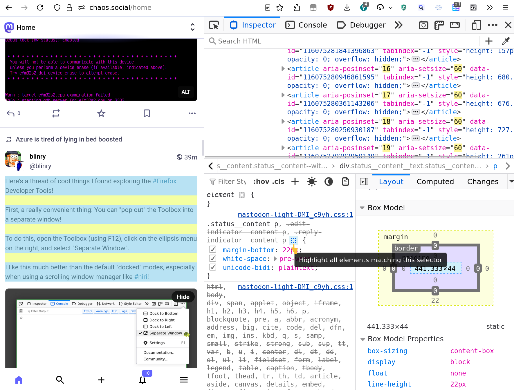 All four are now highlighted.