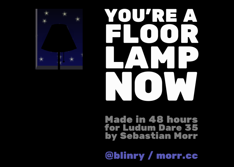 Title of "You're a Floor Lamp Now"